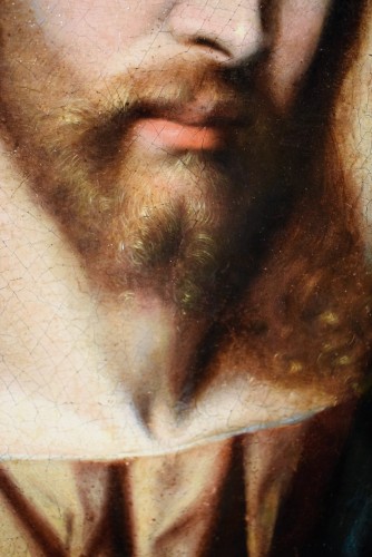 XVIe siècle et avant - Christ "Salvator Mundi" - Ecole Lombarde XVIe siècle
